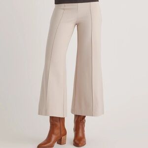 ISO / WTB Quince Ultra Stretch Ponte Super Wide Leg Ankle Pants size S/27.5 in